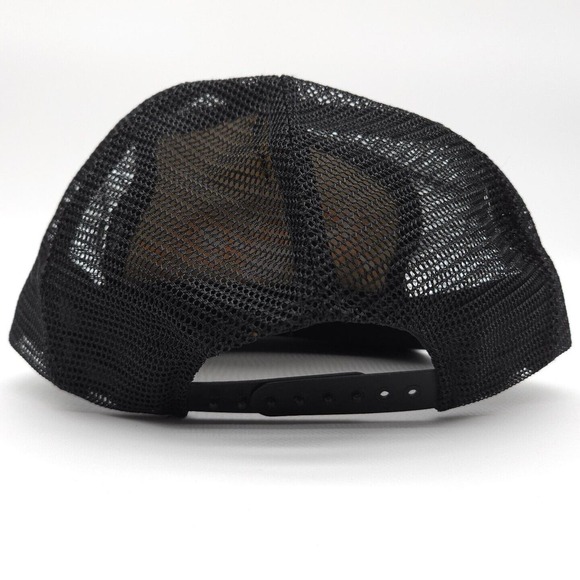 Vintage Niagara Falls Mesh Snapback Trucker Hat Black Gold Leaf Scramble Egg Cap - Picture 5 of 7